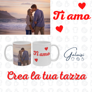 Tazza Personalizzata con Foto e Scritta 330ml in Ceramica